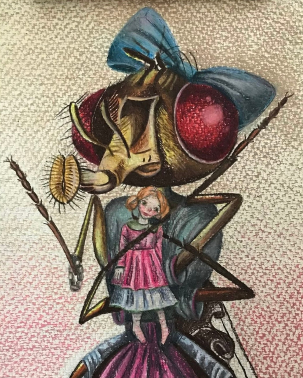 Mosca con muñeca