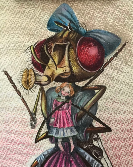 Mosca con muñeca